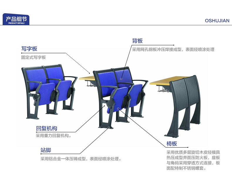 培訓椅、課桌椅、會議室排椅
